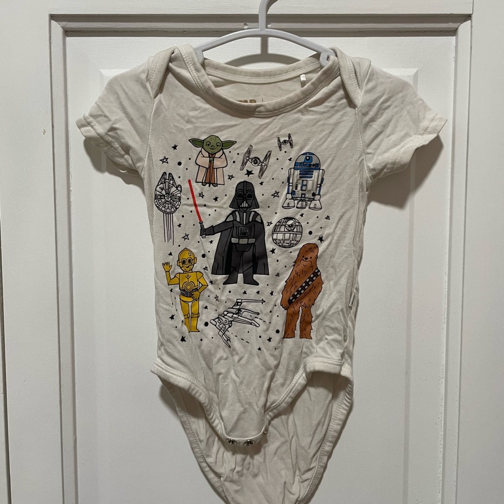 Little Sleepies Star Wars Bodysuit - White with Multicolor Characters